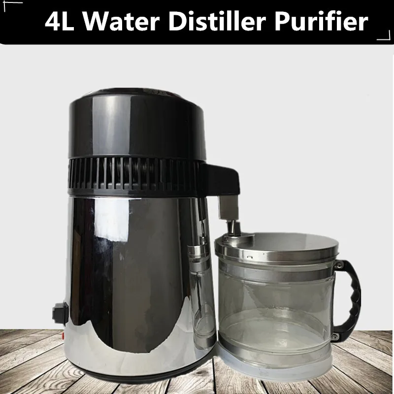 

Shipping From Germany750W 4L Capacity Pure Water Distiller Purifier 304 Stainless Steel Container Filter Distilled Water Device