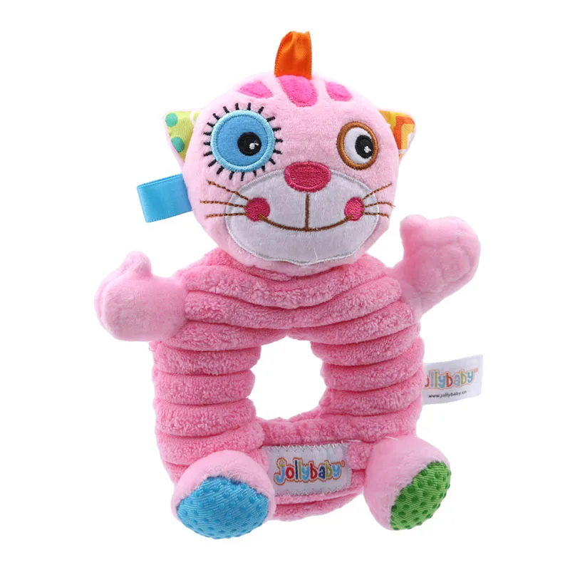 Детские руки плюшевая погремушка игрушечное животное игрушки для детей милый ребенок мультфильм животных Cat ручной светильник BB
