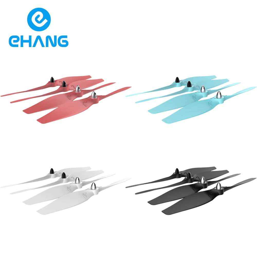 Ehang GHOSTDRONE 2.0 Self-Tightening Propellers Bundle, 2-Bladed 8.5 - 4 Sets of 4, 16 Total Props - Red, Blue, White, Black