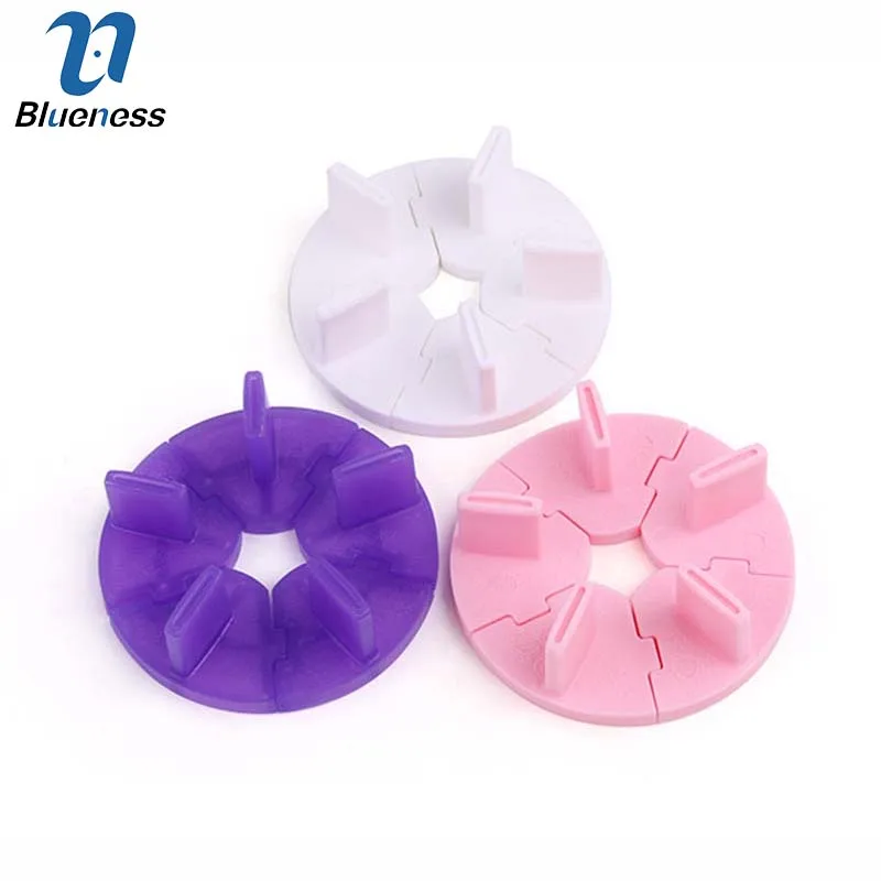 

1Pcs/Lot Profession Circular Hard Plastic Detachable Nail Tray 3 Colors For Your Choice Nail Art Tools JH466