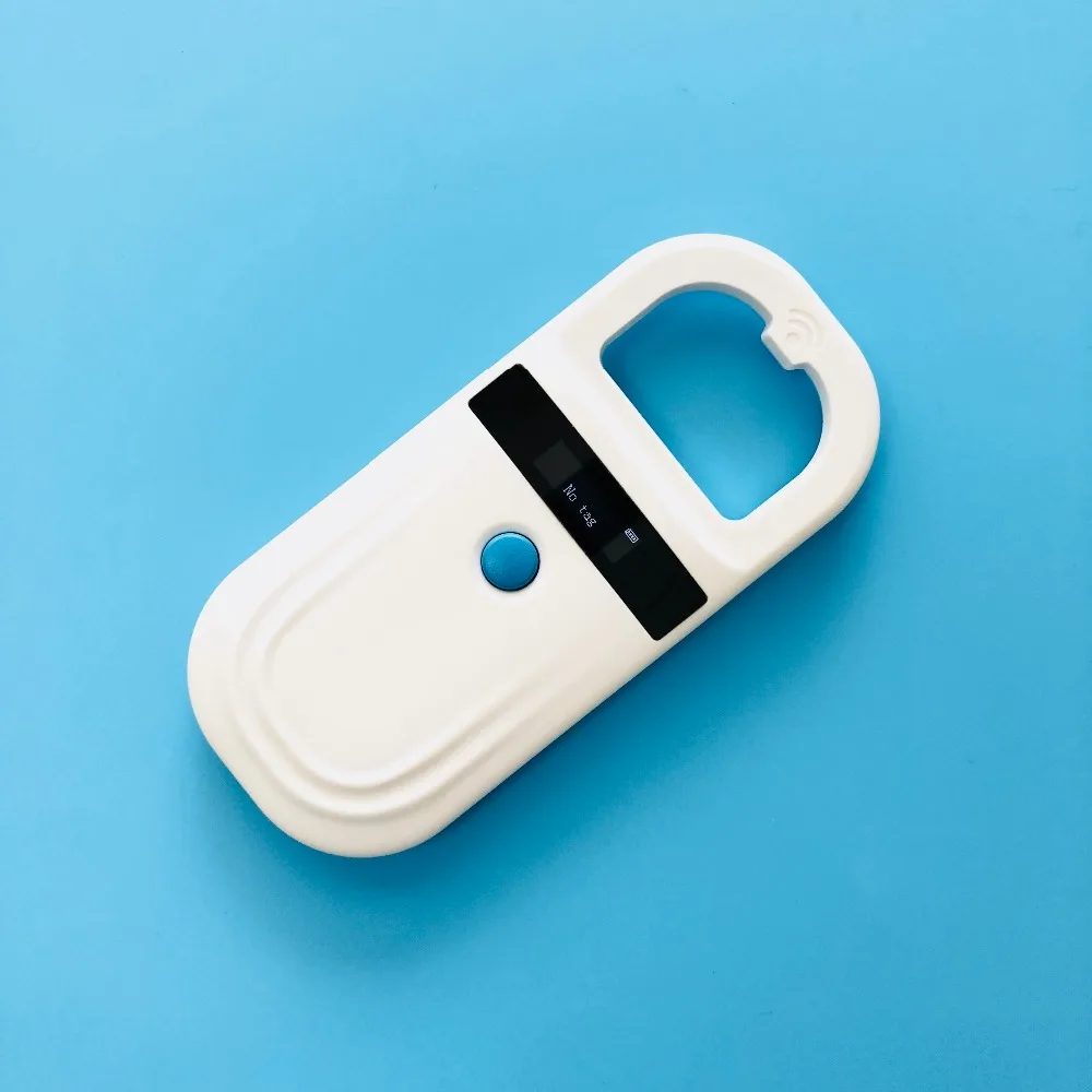 

ISO 11785 FDX-B Mini Animal RFID microchip reader EMID FDX-B Low frequency Cheap Pet scanner for Dog ID tracking