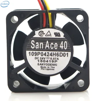 

Sanyo 109P0424H6D01 3 Wires System Specific Cooling Fan DC 24V 0.07A 1.68W 8300RPM 4020 40*40*20mm 4cm