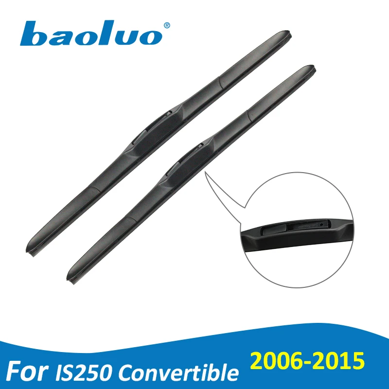 BAOLUO Wiper Blades For Lexus IS250 Convertible 22"+20" 2006 2007 2008