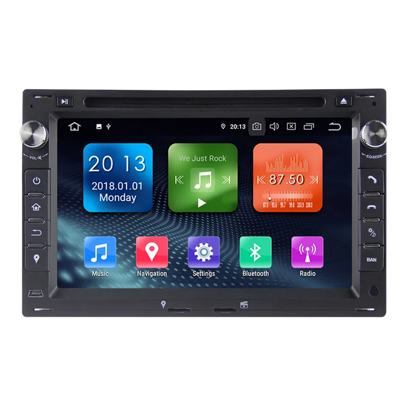 Best KSAOTU 7" DAB+ 4G Android 9.0 Car DVD Player SD GPS for VW Golf Passat Polo Bora Seat Peugeot 307 5