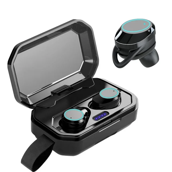 X6 TWS Bluetooth наушники с микрофоном Беспроводные спортивные наушники бас бег наушники для Iphone Xiaomi huawei samsung - Цвет: Black
