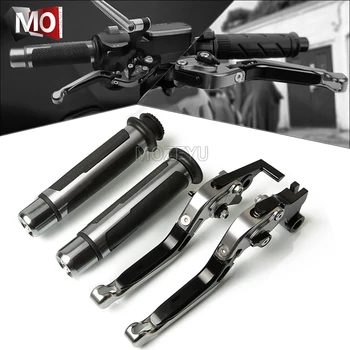 

For Suzuki HAYABUSA/GSXR1300 SV1000/S TL1000R Motorcycle CNC Adjustable Folding Brake Clutch Levers Handlebar Hand Grips