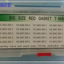 1 комплект 0,9 мм красный большой размер часы Кристалл Уплотнительное кольцо прокладка для ремонта часов