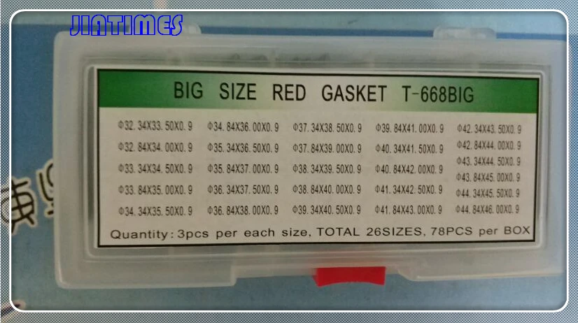 Relógio de Cristal O-anel de Vedação para o Reparo do Relógio o Envio Gratuito de 1 Conjunto de 0.9mm Vermelho Tamanho Grande