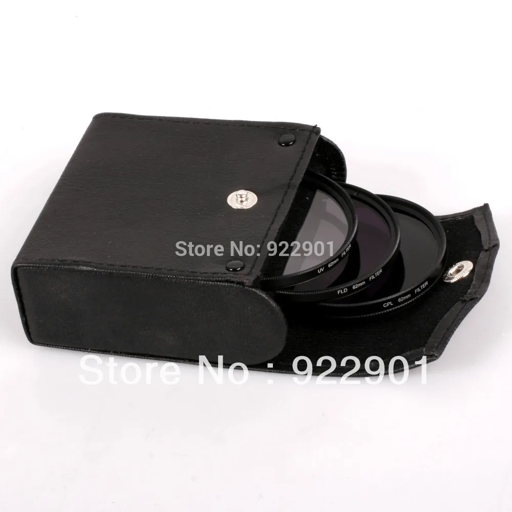 

promotion!! 72mm Filter kit set 72 mm UV FLD CPL Circular+Filter Case wallet bag for Camera canon nikon sony lens free shipping