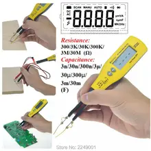 HoldPeak HP-990A цифровой тестер SMD Capacitanve Измеритель сопротивления с коробкой для переноски