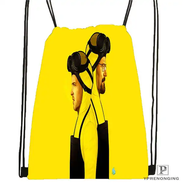 Drawstring Backpack Обычай ломается плохой походная сумка на шнурке милый рюкзак дети ранец(черная спина) 31x40 см#180531-03-71 - Цвет: Drawstring Backpack