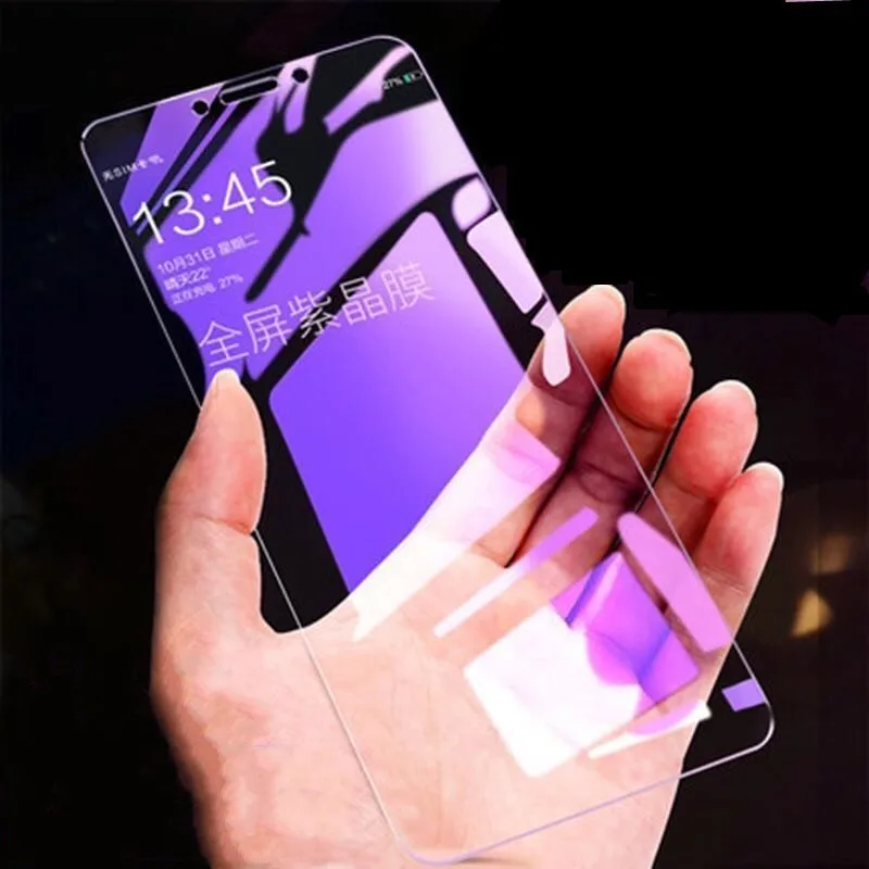 

Full Cover Purple Light Tempered Glass for xiaomi redmi S2 6 6A 6PRO note6 note5A note5 note4X note4 note3 5A 5 5PLUS 4X Film
