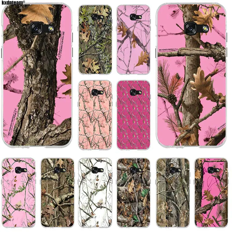 Pink Realtree Camo Design Soft TPU Silicone Mobile Phone Cases for