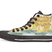 Повседневная холщовая обувь кеды с высоким берцем для всей семьи; Прямая