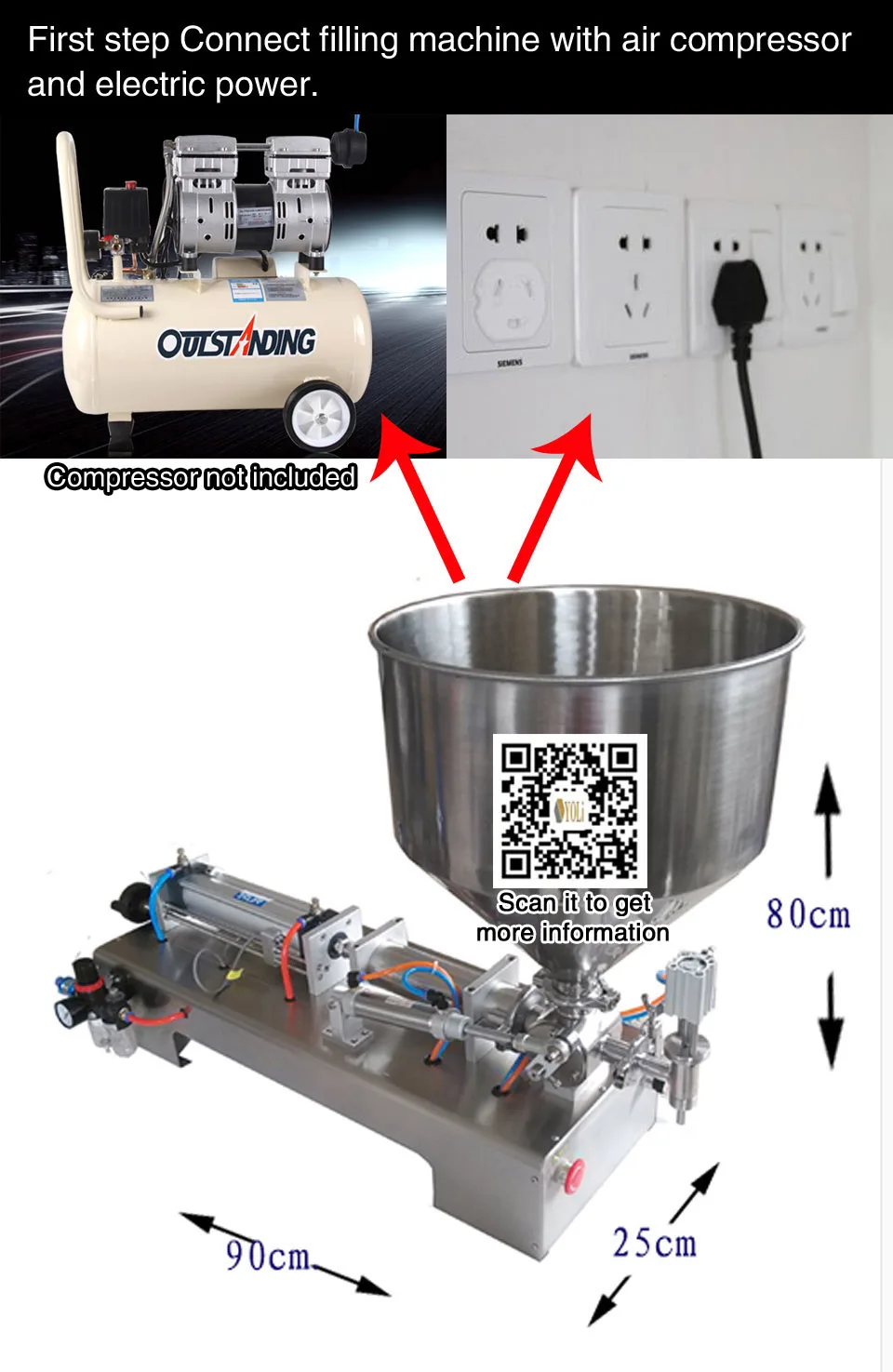 one tube paste filling machine 1