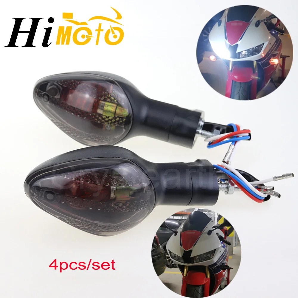 4pcs Motorcycle Turn Signal Amber Indicator Blinker Light Bulb For