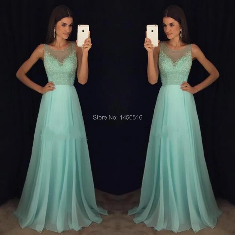 Vestido De Festa Longo Una línea de Partido Del Vestido de Noche Elegante 2017 Robe De