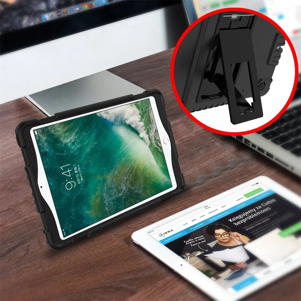 Ультра-тонкий Чехол кожаный чехол подставка чехол ударопрочный чехол для Apple 7,9 дюймов iPad Mini 5 прочный жесткий чехол с подставкой-держателем задняя крышка Черный L0705