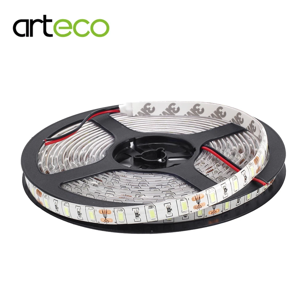 cheap DC12V LED strip 5730 60LEDs m 5M IP65 waterproof flexible strip Light 5730 white warm white cold white ,Free shipping