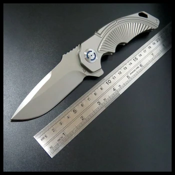 

BJL High Quality ballbearing D2 blade knife all steel handle full CNC machining carved folding Fixable camping knives CS-2
