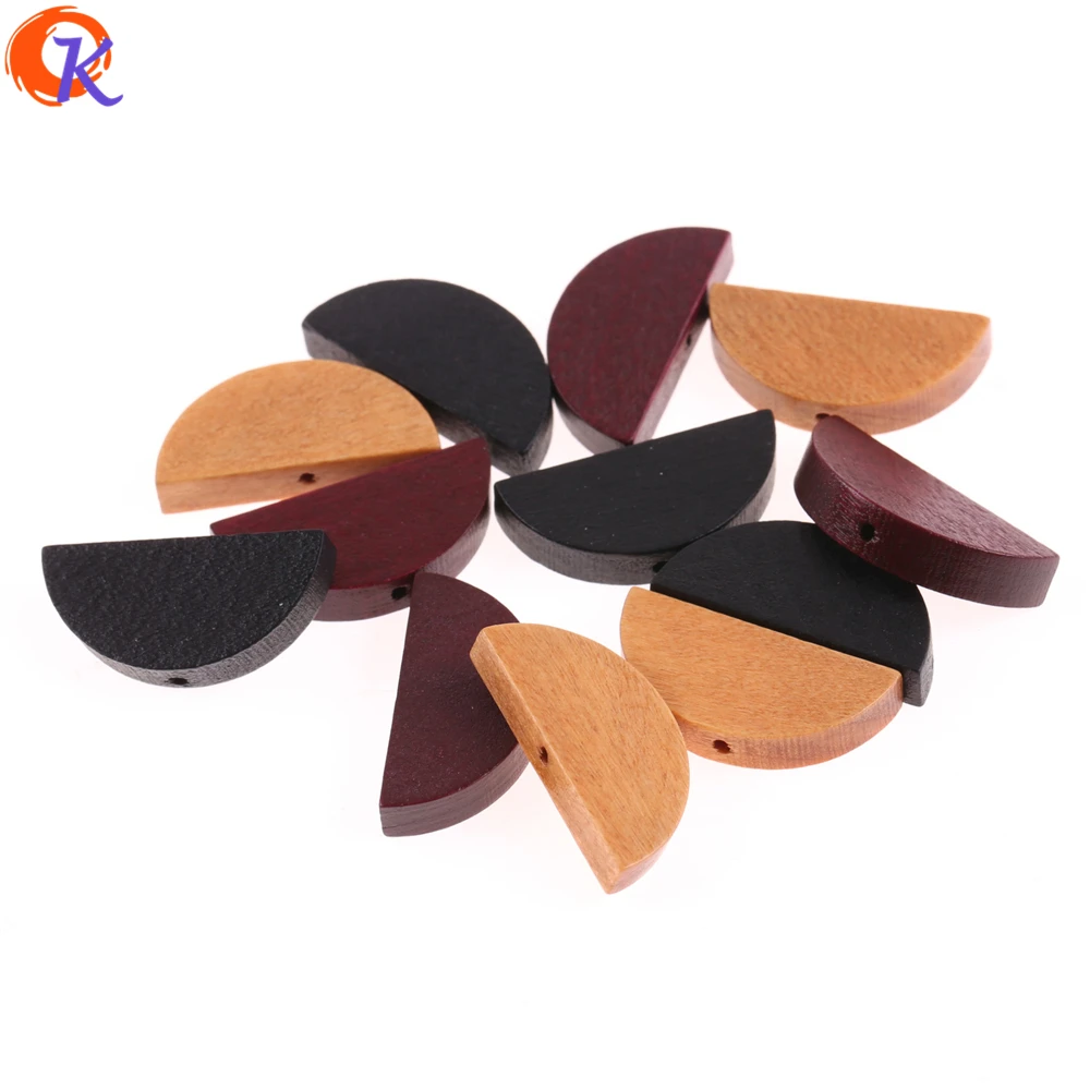 

Cordial Design 300Pcs 12*25MM Jewelry Accessories/Natural Wood Beads/Half Round Shape Beads Making/Hand Made/Earring Findings