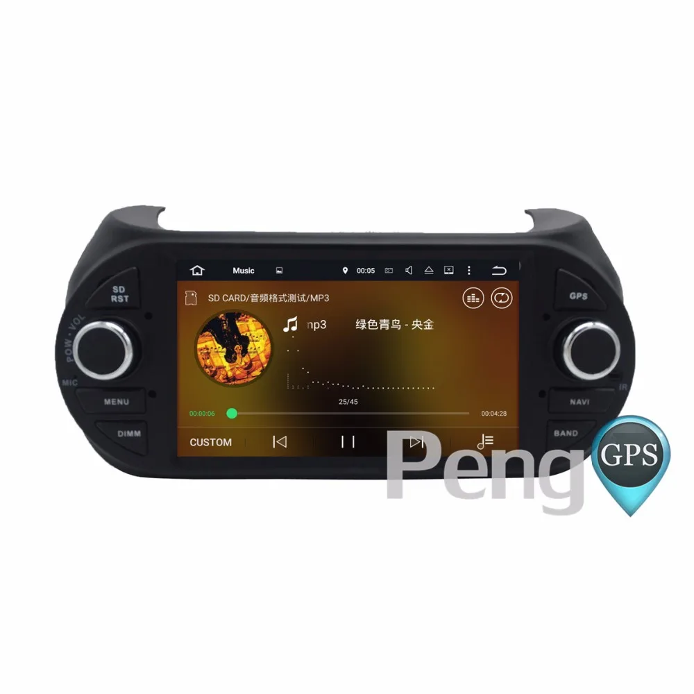 Sale 2 Din Android 8.0 Car Radio DVD GPS Navigation for FIAT Fiorino Qubo Citroen Nemo Peugeot Bipper 2008-2016 Autostereo Headnnit 1
