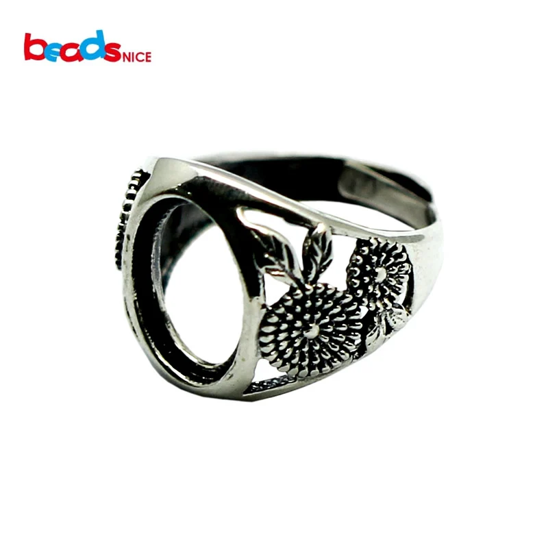 

Beadsnice silver 925 hollow out rings retro thai semi mount ring settings vintage jewelry antique silver finger ringen ID32378