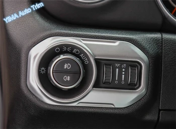

Lapetus Car Styling Colorful Head Lights Lamp Headlamp Switch Button Decoration Cover Trim For Jeep Wrangler JL 2018 2019 2020