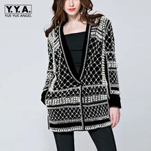 Новинка! Новая модная Высококачественная Женская куртка с длинным рукавом и жемчугом ручной работы. Роскошная черная верхняя одежда