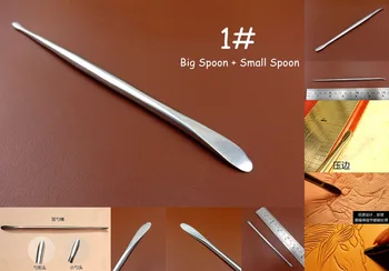 

1pc Leather Craft PMC Carving Modelling Splicing Embossing Spoon Stylus Tool - Stamp Knife Cutter Punch Chisel Edger Creaser Awl