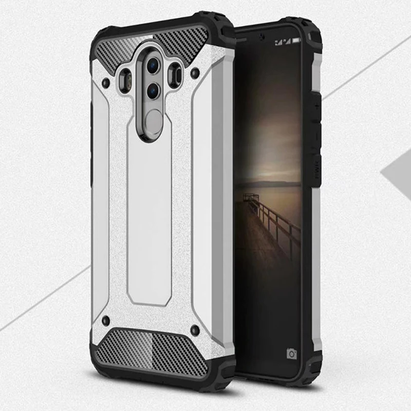 

Soft Silicon + PC Hard Armor Anti-knock Back Cover Cases For Huawei Mate 10 Pro Case