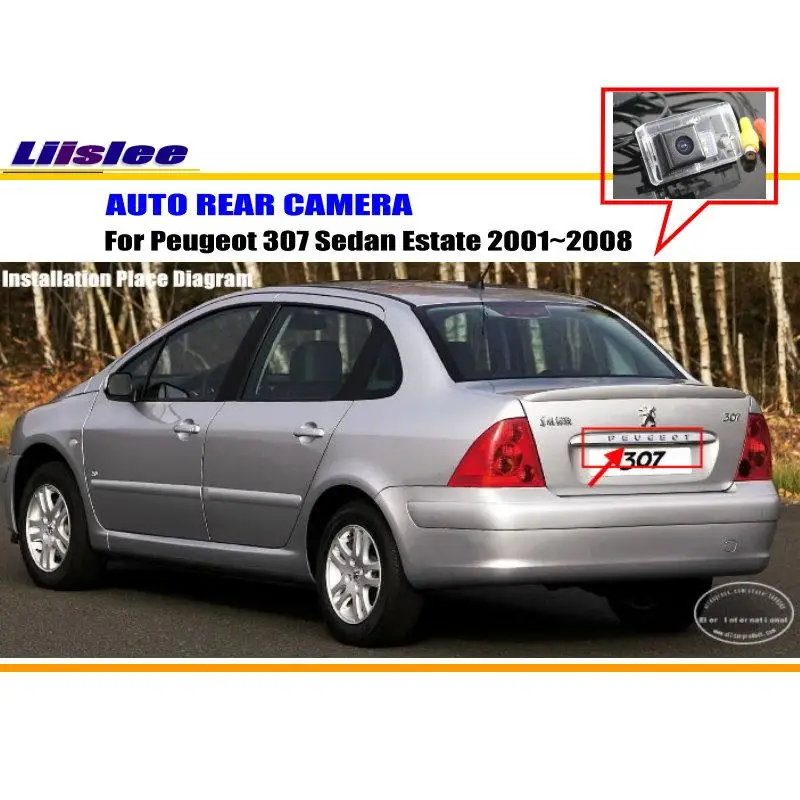 Камера заднего вида для Peugeot 307 Sedan Estate 2001-2008 камера парковки NTST PAL | Автомобили и