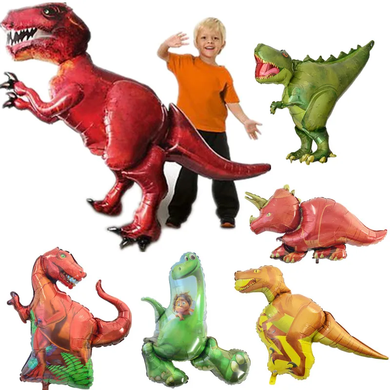 11 style Big dinosaur Balloon Baby Shower font b Mini b font Head dinosaurs Balloon Stick