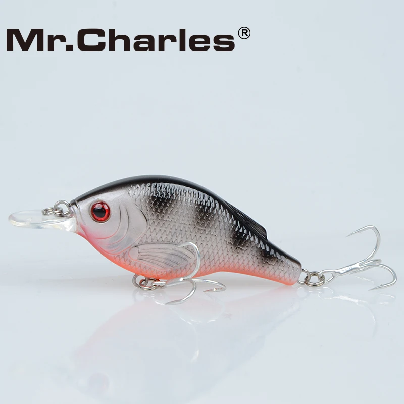 Mr. Charles CMC010 рыболовная приманка 55 мм/7,5 г 0-0,6 м плавающая жесткая приманка Shad VIB разные цвета Крючки из высокоуглеродистой стали