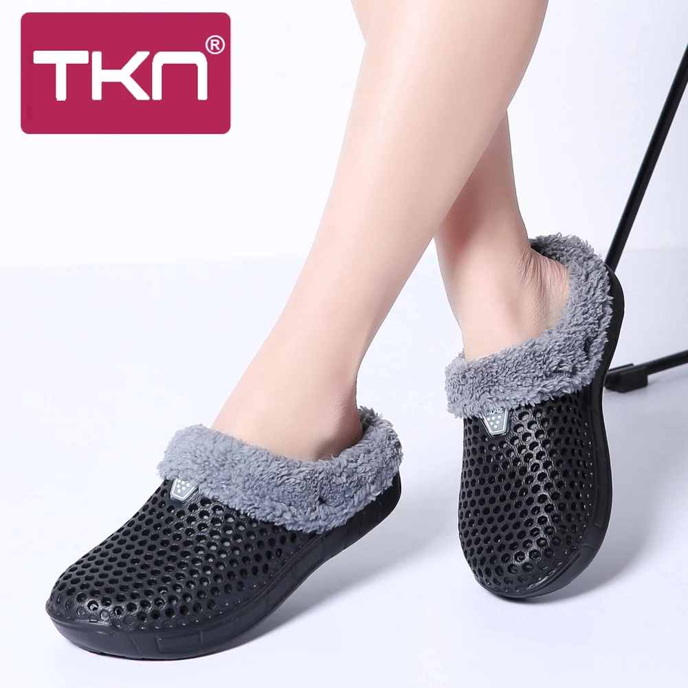 

TKN 2019 Winter Women & Men Home Slippers Couple slippers Soft Cotton Warm Casual Indoor Furry Woman Slippers Home Shoes 1618