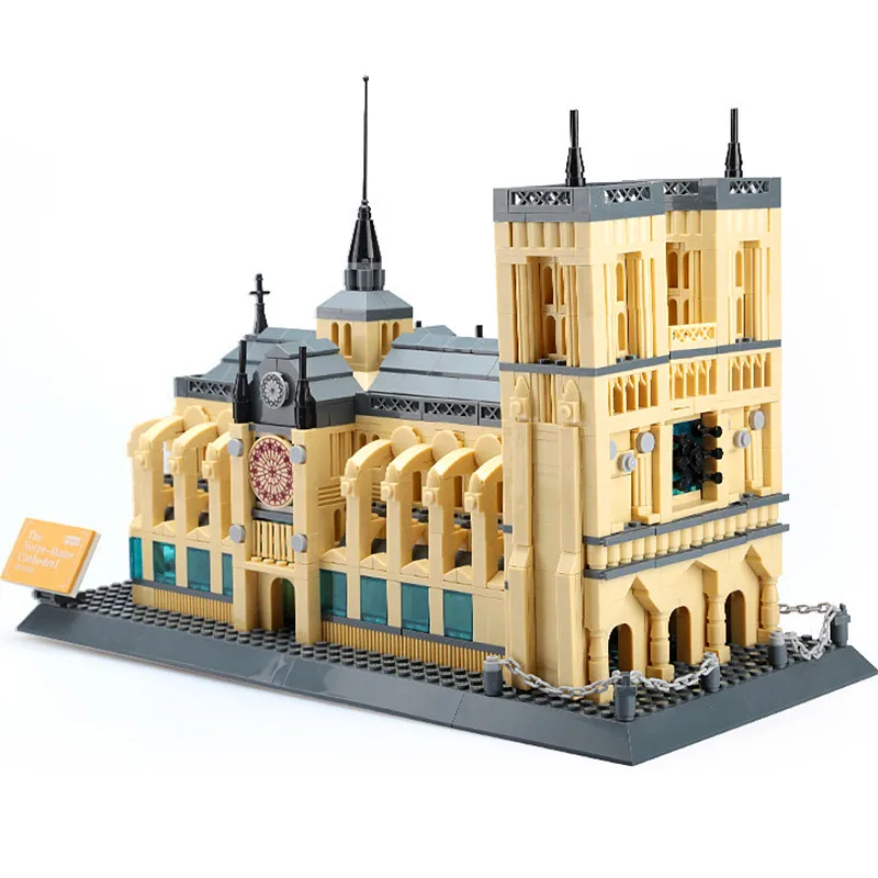 

Building Blocks 5210 Notre-Dame de Paris Set Compatible With Architecture City Set Model Diamond Nano Blocks Gifts