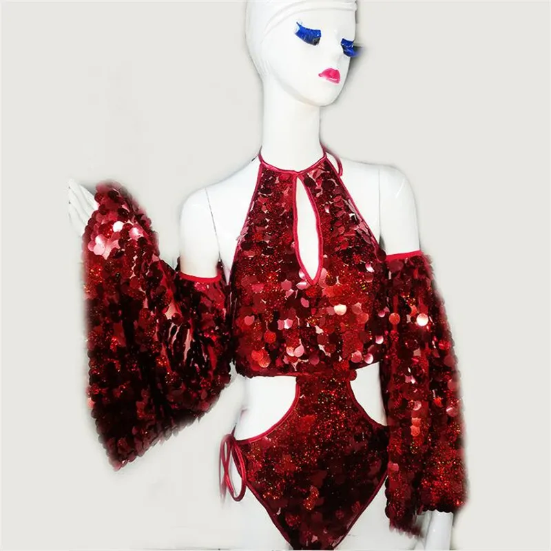 New Arrival Sexy Lady Silver Color Evening Dress Stage Performance Outfit Dance Women Suit Clothes03
