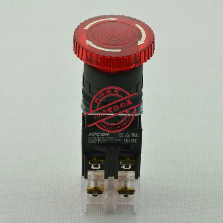 [ Sa ]kaikun Kacon 22mm Illuminated Emergency Stop Switch K2287r01d4