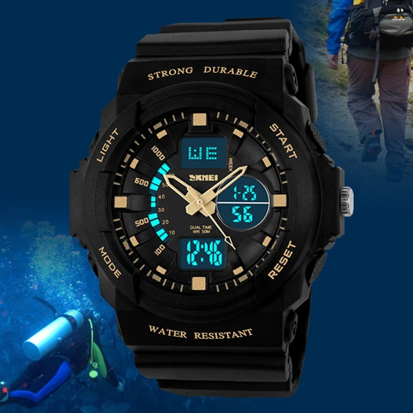 Meilleur Relogio Masculino Skmei Marque Hommes Sport Numérique Montres LED Gelée Militaire Mâle Horloge Montre Bracelet 50 M Étanche Étudiant Montre