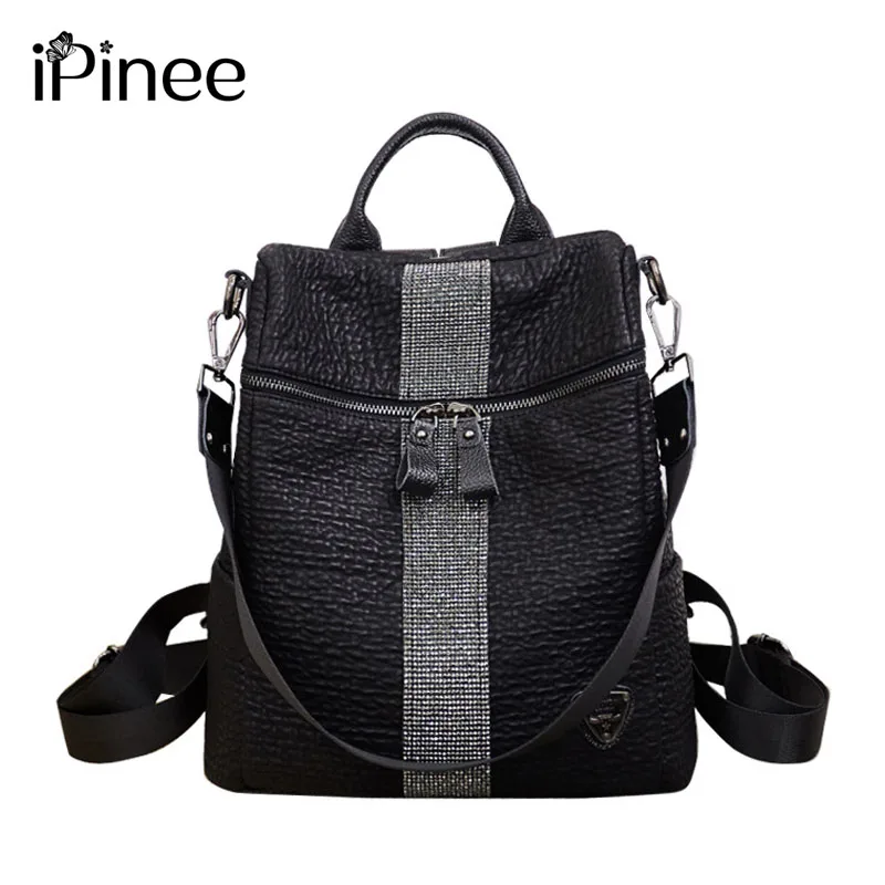 

iPinee New Fashion Woman Backpack Soft Leather Travel Bag High Quality Schoolbag Backpack Elegant Mochilas Escolar Feminina