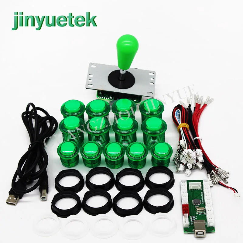 Jinyuetek аркадный джойстик DIY Kit Нулевая задержка игровой DIY Kit USB энкодер для ПК PS3 ps4 аркадный джойстик и кнопки