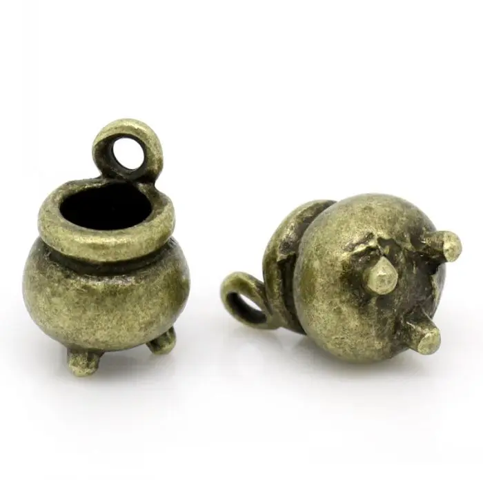 DoreenBeads амулет кулоны колдунья Котел чайник Античная бронза 12x8 мм 20 шт | Украшения