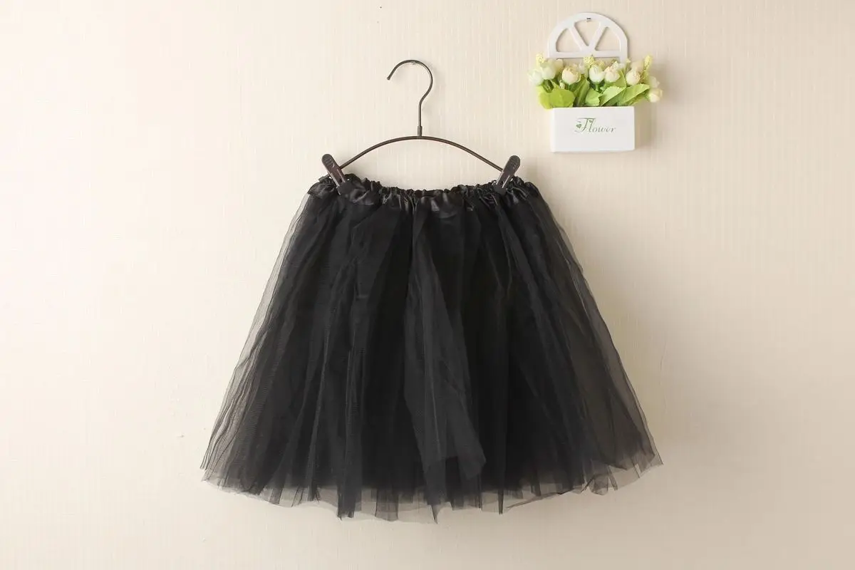 Adult/Women Tulle Dancewear Tutu Ballet Pettiskirt Princess Party Skirt - Цвет: black