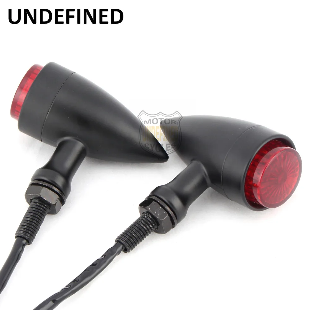 Bullet Motorcycle LED Turn Signal Indicator Light Retro Brake 3 wires 10mm For Suzuki Kawasaki Cafe Racer Chopper Custom |