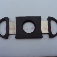 DHL/FedEx 200 шт./лот очень красивая карманная из нержавеющей стали нож для обрезки сигары двойные лезвия