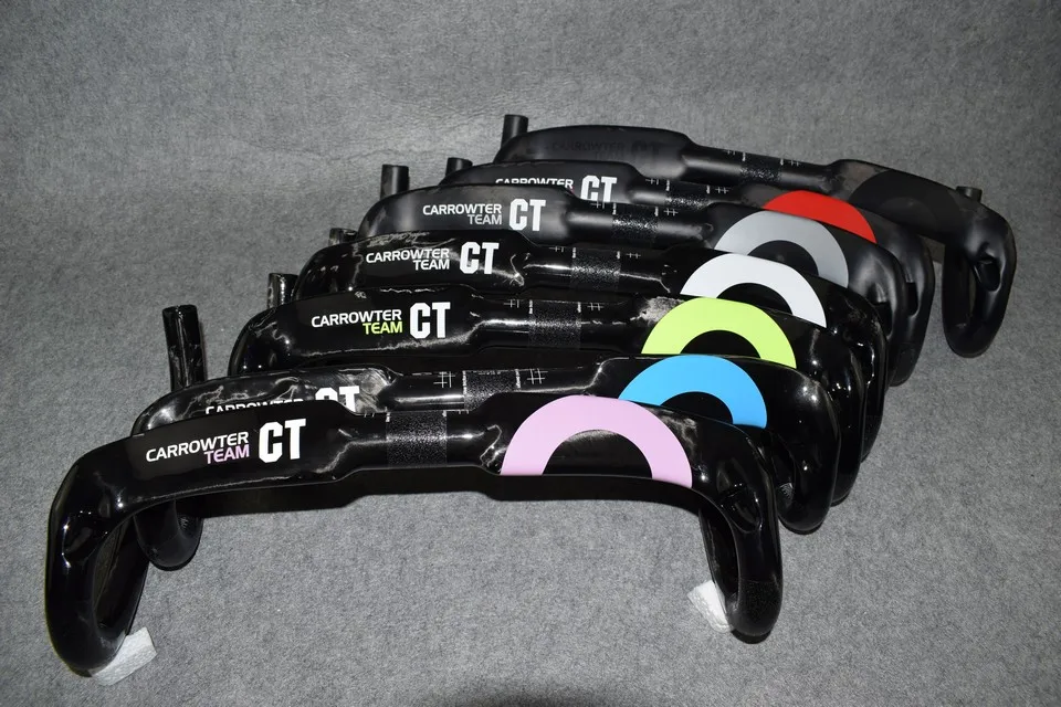 CARROWTER CT Handlebar Full Carbon Fiber road bike handlebar 3K glossy matte  internal cable routing