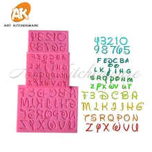 New 3pcs Letter Alphabet 3D Silicone Cake Mold Fondant Molds Sugarcraft Candle DIY Cake Decorating Tools Set Baking Tools SM-831