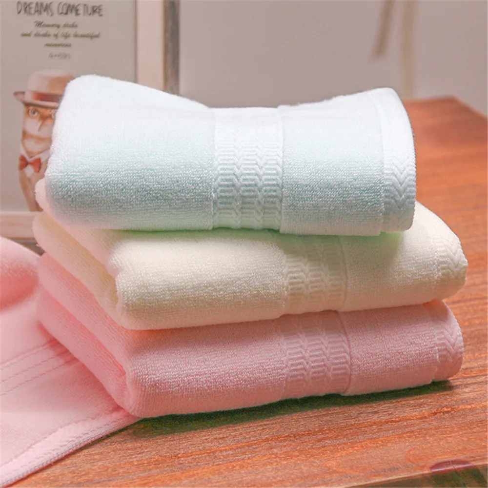DelCaoFen 3pcs Cotton Face Hand Towel Washcloth For Adult Wedding Home Use Bathroom Custom Logo Wholesale Towel