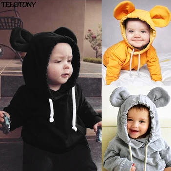 

TELOTUNY 2018 FASHION Toddler Baby Girls&Boys Long Sleeve Solid Thicken Hoodie Tops Outfits Clothes ZY30