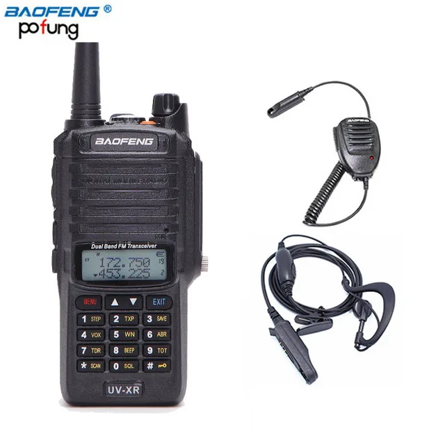 Baofeng UV-XR водонепроницаемый Walkie Talkie 10 Вт Мощный 10 Вт CB Ham радио портативный 10 км дальность двухстороннее радио Рыбалка - Цвет: add as pic 1